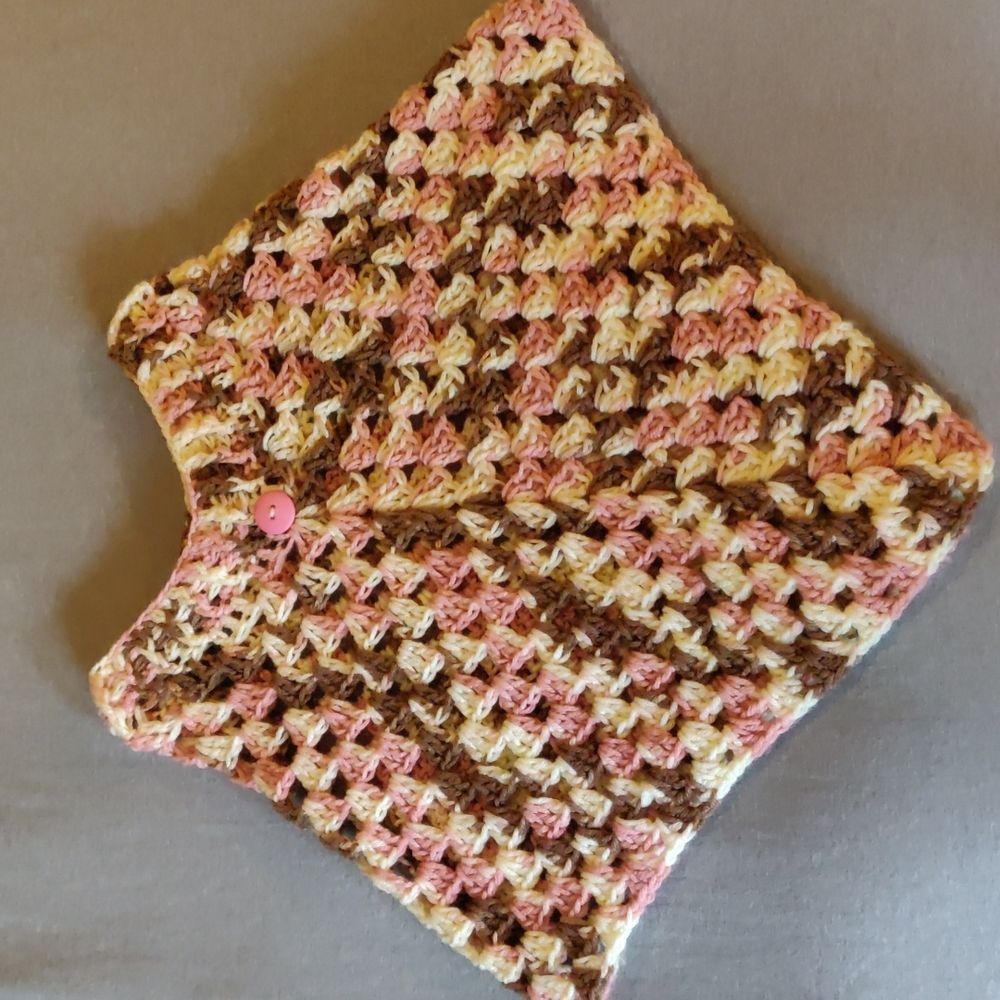 Handmade knitted poncho